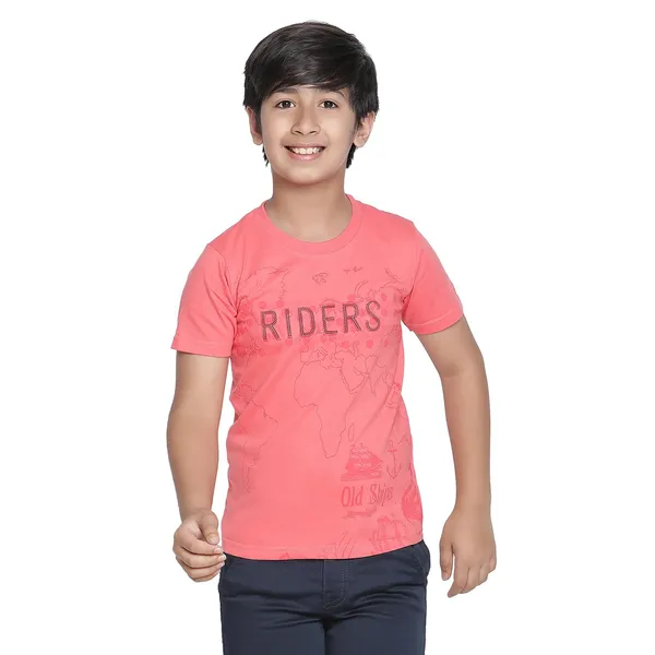 Peach_Solid_Regular_T-Shirt_For_Boys