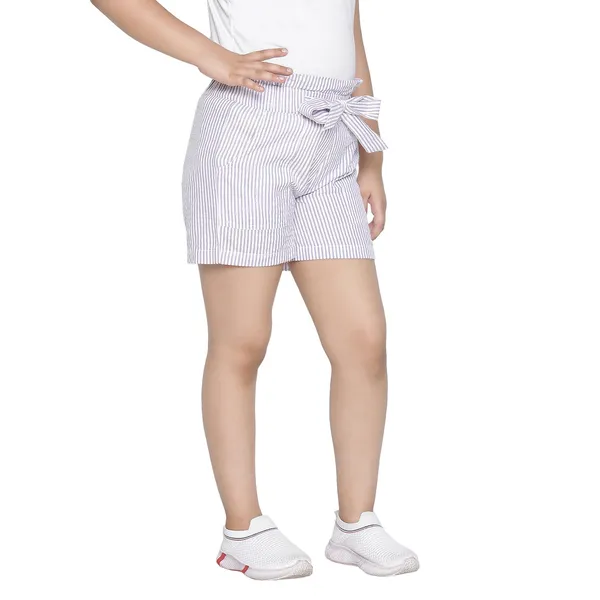 Lilac_Solid_Regular_Strip_Short_For_Girls