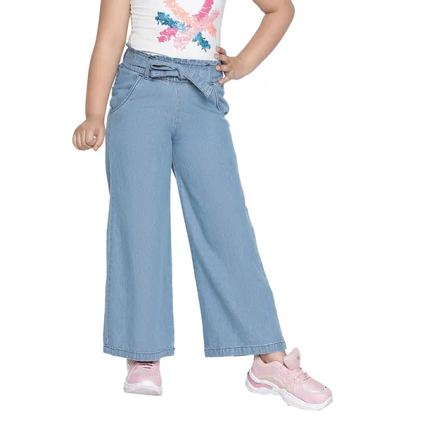 Blue_Cotton_Blend_Solid_Regular_Culottes_For_Girls