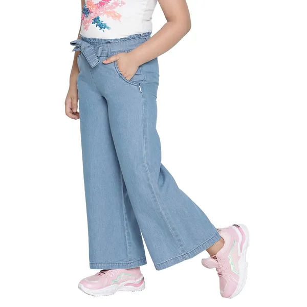 Blue_Cotton_Blend_Solid_Regular_Culottes_For_Girls