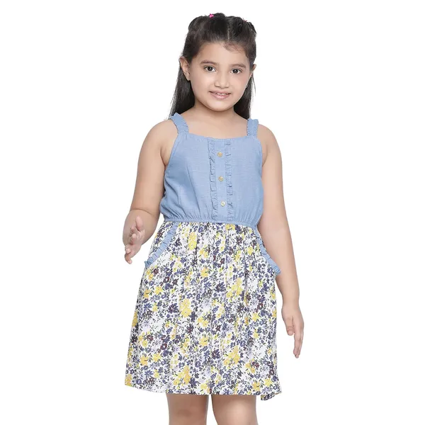 White_Solid_Regular_Dress_For_Girls