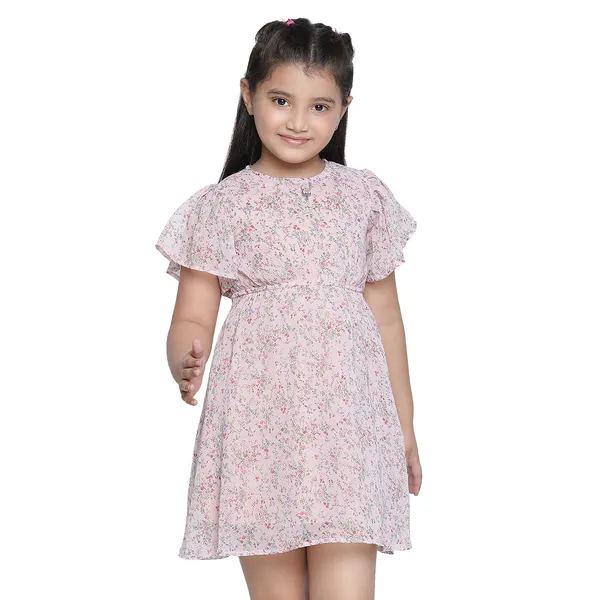 Peach_Solid_Regular_Dress_For_Girls