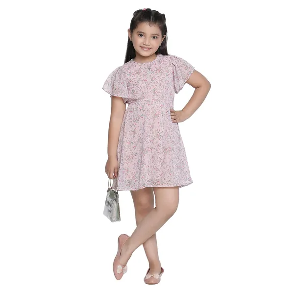 Peach_Solid_Regular_Dress_For_Girls
