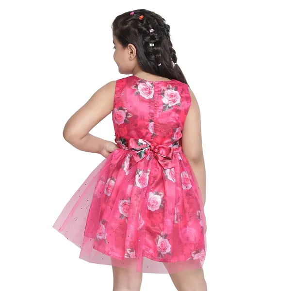 Pink_Dark_Solid_Regular_Dress_For_Girls