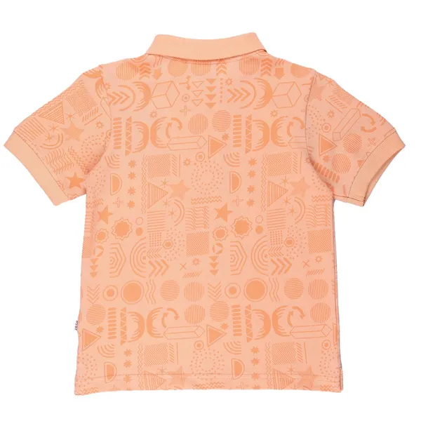 Orange_Graphic_Print_Polo_Collar_T-Shirt_For_Boys