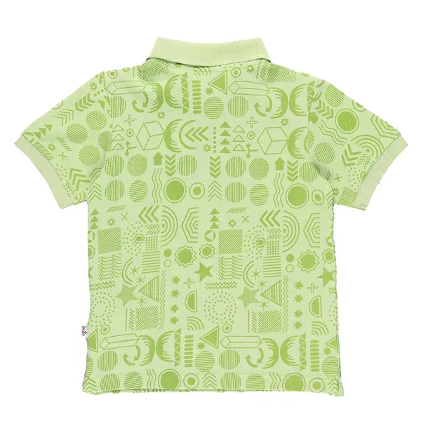 Green_Graphic_Print_Polo_Collar_T-Shirt_For_Boys