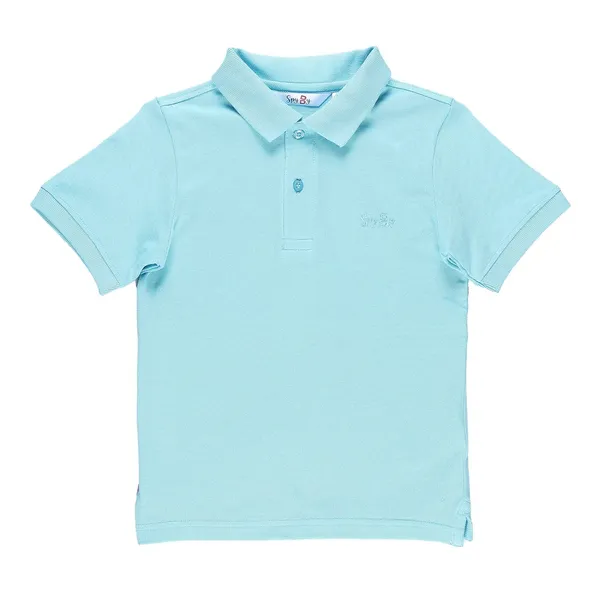 Blue_Solid_Polo_Collar_T-Shirt_For_Boys