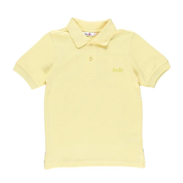 Yellow_Solid_Polo_Collar_T-Shirt_For_Boys