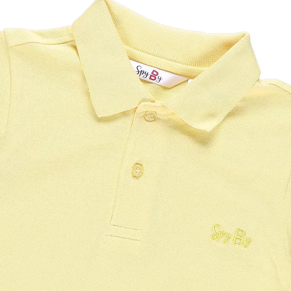 Yellow_Solid_Polo_Collar_T-Shirt_For_Boys