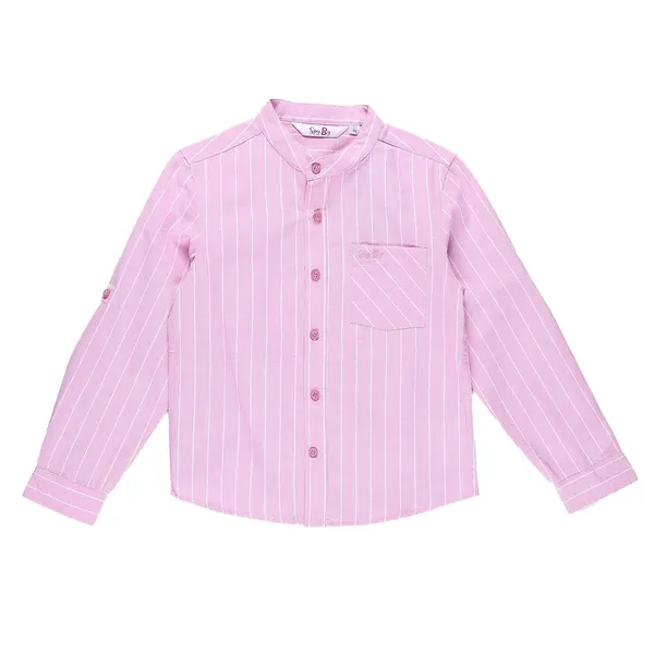 Pink_Mandarin_Collar_Full_Sleeve_Shirt_For_Boys