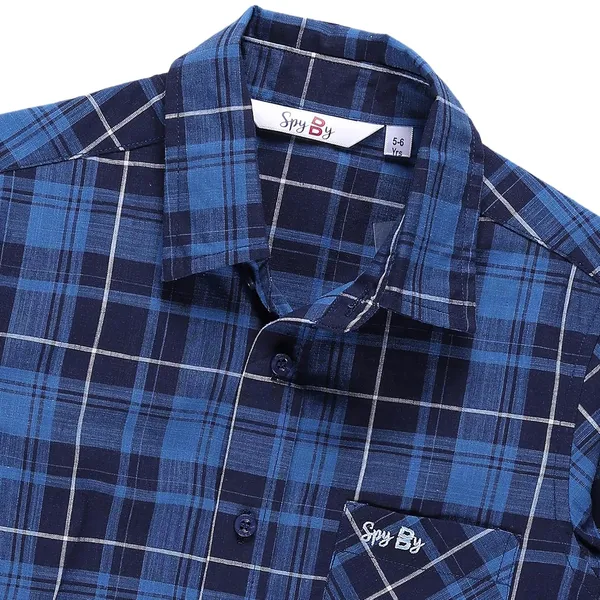 Navy_Blue_Check_Spread_Collar_Full_Sleeve_Shirt_For_Boys