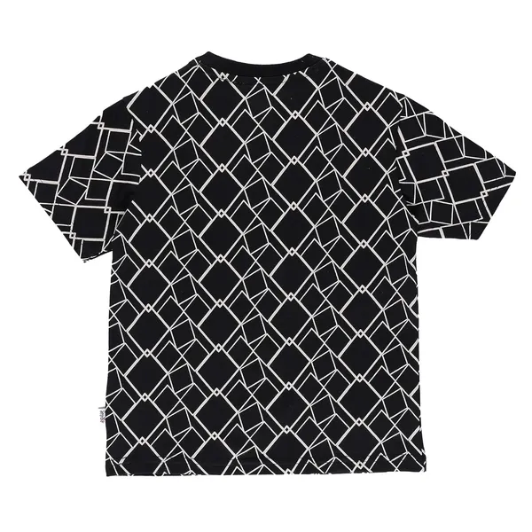 Black_Printed_Round_Neck_Half_Sleeve_T-Shirt_For_Boys