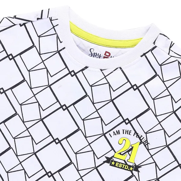 White_Printed_Round_Neck_Half_Sleeve_T-Shirt_For_Boys