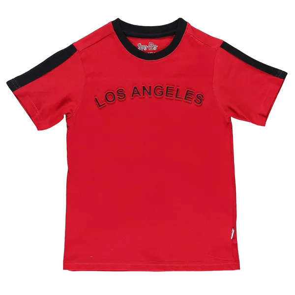 Red_With_Text_Printed_Round_Neck_Half_Sleeve_T-Shirt_For_Boys