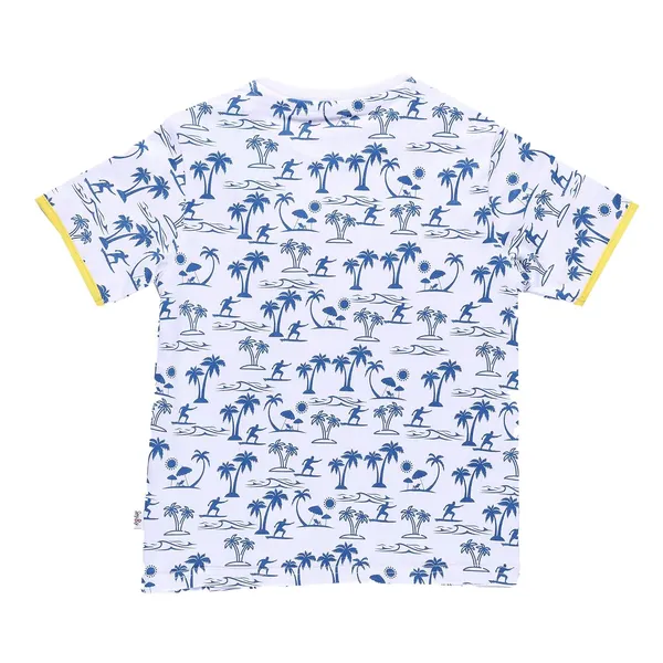 White_Summer_Printed_Round_Neck_Half_Sleeve_T-Shirt_For_Boys