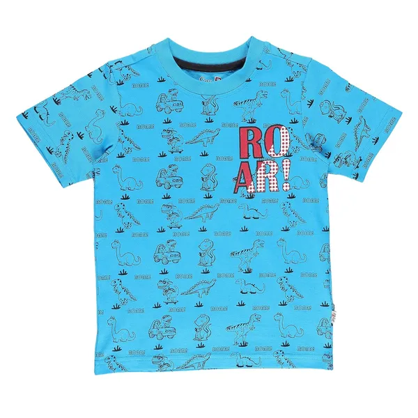 Blue_Animals_Printed_Round_Neck_Half_Sleev_T-Shirt_For_Boys