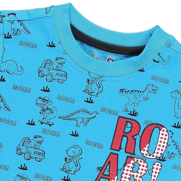 Blue_Animals_Printed_Round_Neck_Half_Sleev_T-Shirt_For_Boys