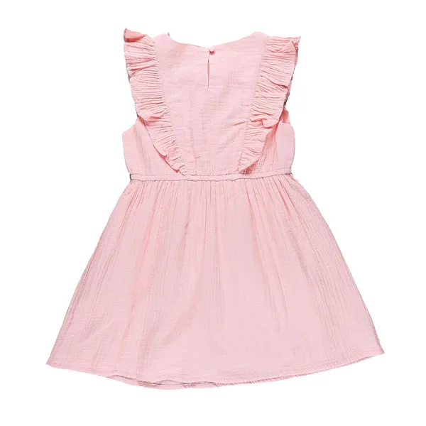 Peach_Floral_Embroidered_Frock_For_Girls