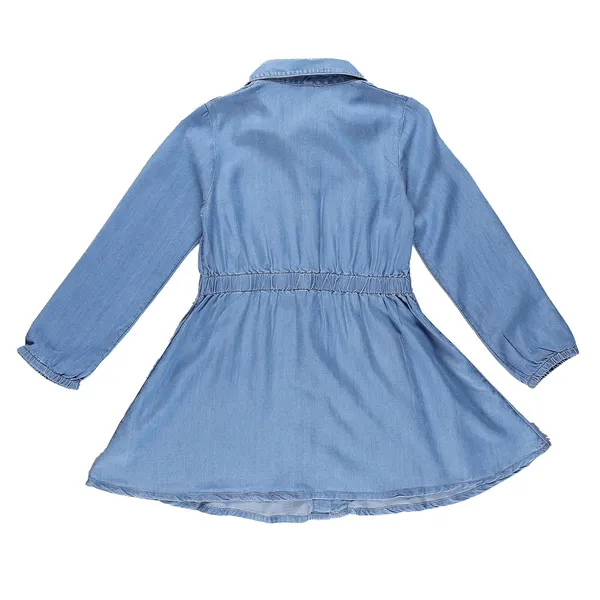 Blue_Soft_Denim_Full_Sleeve_Collared_Dress_For_Girls