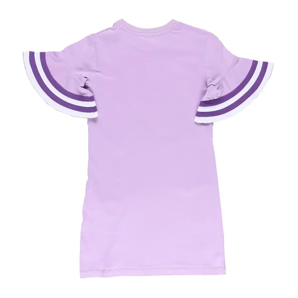 Lavender_Flaire_Sleeves_Front_Printed_Dress_For_Girls