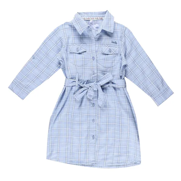 Sky_Blue_Sky_Full_Sleeve_Collared_With_Double_Pocket_Dress_For_Girls