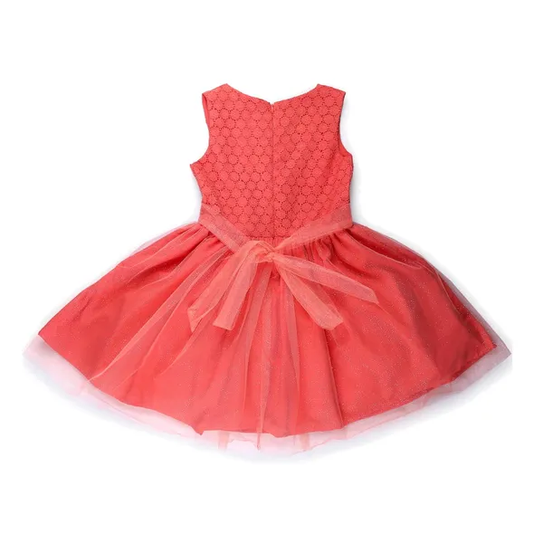 Orange_Solid_Regular_Party_Ware_Dress_For_Girls