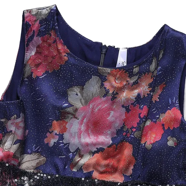 Blue_Flowers_Printed_Fit_And_Flair_Sleeveless_Dress_For_Girls