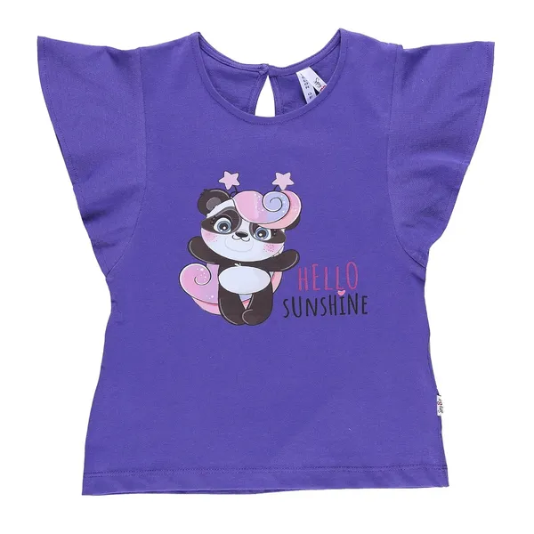 Purple_Solid_Regular_Flared_Sleeve_Top_For_Girls