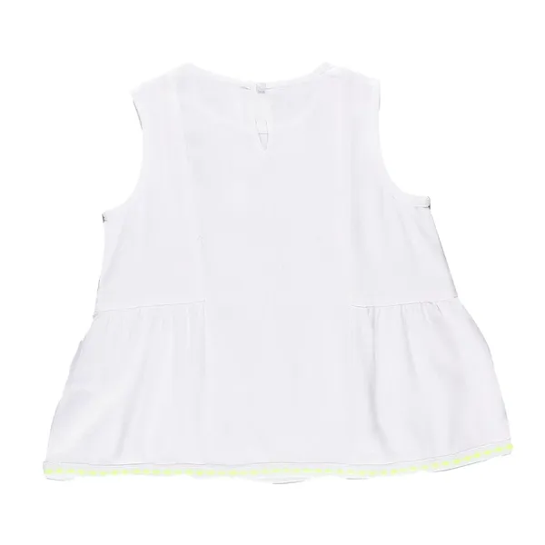 White_Solid_Regular_Sleevesless_Top_For_Girls