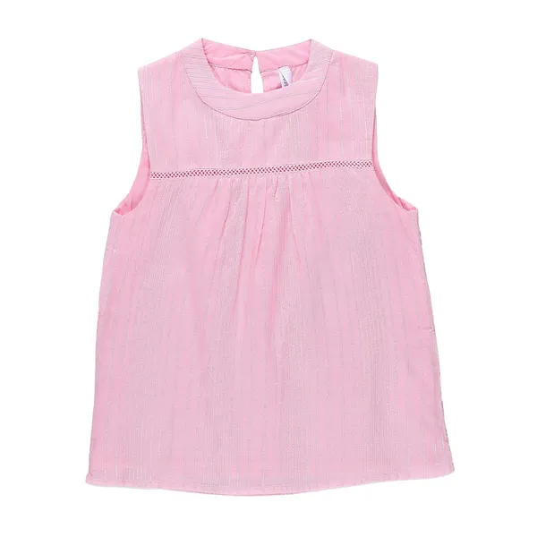 Light_Pink_Round_Neck_Sleevless_T-Shirt_For_Girls