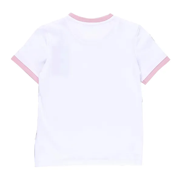 White_Front_Printed_Half_Sleeve_Top_For_Girls