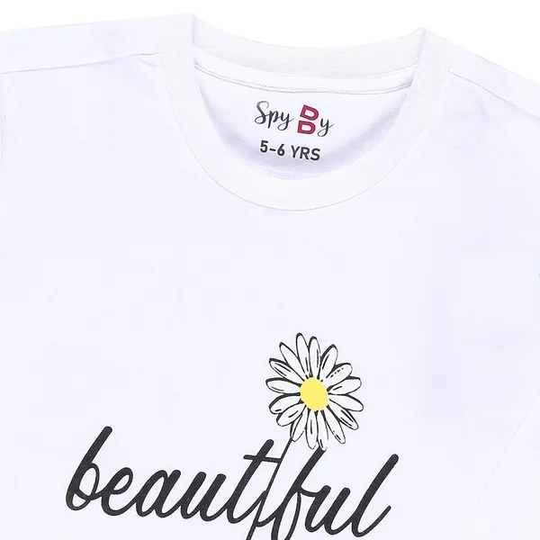 White_Round_Neck_Sleevesless_With_Side_Cut_Top_For_Girls
