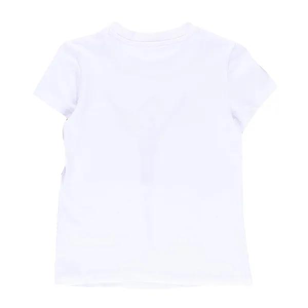 White_Front_Teddy_Printed_Half_Sleeve_Top_For_Girls