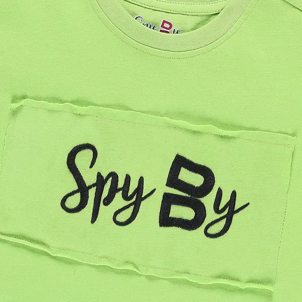 Neon_Green_Front_Printed_Half_Sleeve_T-Shirt_For_Girls