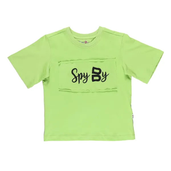 Neon_Green_Front_Printed_Half_Sleeve_T-Shirt_For_Girls