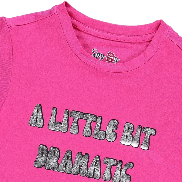 Fusia_Pink_Fusia_Half_Sleeve_Round_Neck_Tshirt_For_Girls