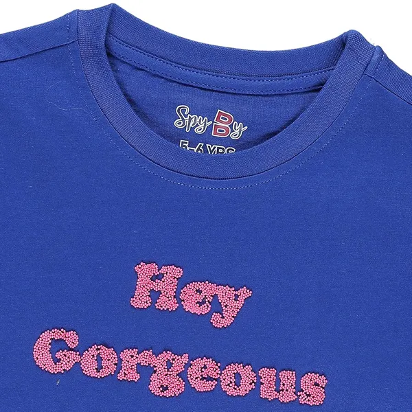 Royal_Blue_Front_Printed_Half_Sleeve_T-Shirt_For_Girls