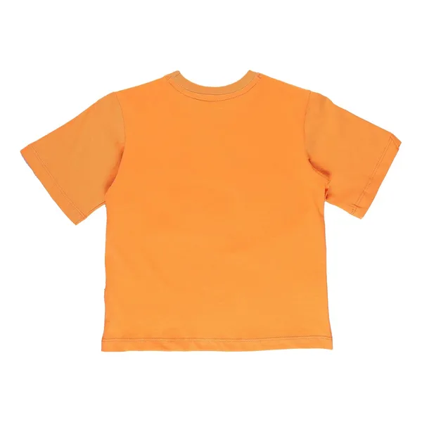 Orange_Front_Printed_Half_Sleeve_T-Shirt_For_Girls