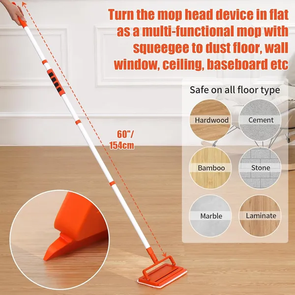 3_In_1_Fan_Cleaner_Duster_With_159Cm_Extendable_Long_Handle_For_Ceiling_Fan_BladeFan_Cleaning_Mop_With_2_Microfiber_Mop_Head_For_Dusting_Ceiling_Fan_Washable_Pads_For_Wipe_Wall