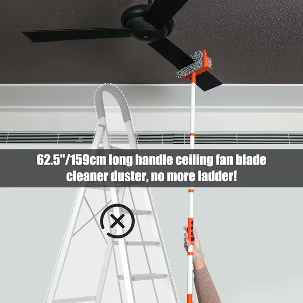 3_In_1_Fan_Cleaner_Duster_With_159Cm_Extendable_Long_Handle_For_Ceiling_Fan_BladeFan_Cleaning_Mop_With_2_Microfiber_Mop_Head_For_Dusting_Ceiling_Fan_Washable_Pads_For_Wipe_Wall