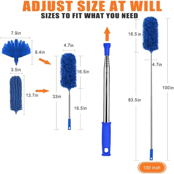 3_In_1_Long_Handle_Microfiber_Feather_Ceiling_Duster_With_Extendable_Pole_100_Inch_With_Anti_Scratch_Bendable_Head_For_Cleaning_High_Cobweb_Stick_Ceiling_Fan_Cleaner_Brush_Window_Blinds_Furniture