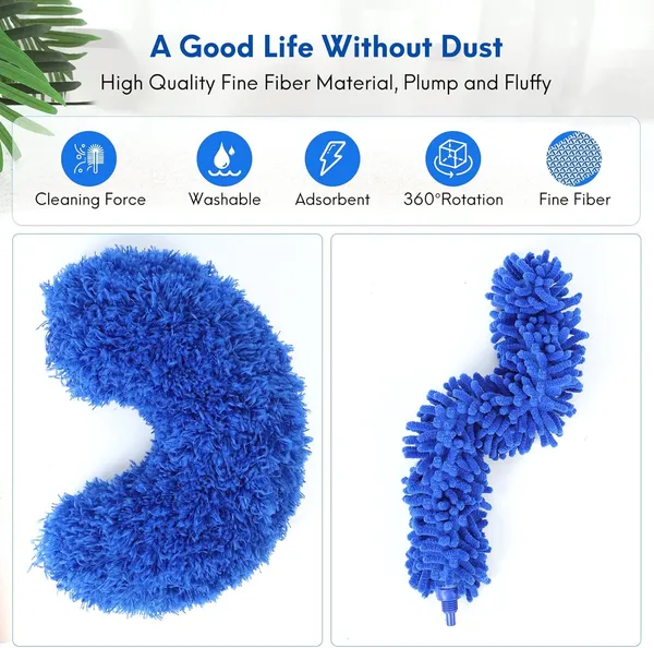 _3_In_1_Microfiber_Feather_Duster_4Pcs_Washable_Cobweb_Dusters_For_Cleaning_Kit_With_100"_Extension_Long_Pole_Bendable_Telescopic_Duster_For_High_Ceiling_Fan_Blinds_Furniture