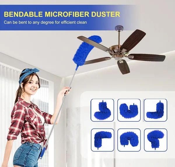 Microfiber_Ceiling_Duster_Bendable__Extendable_Fan_Cleaning_Duster_With_100_Inches_Expandable_Pole_Handle_Washable_Duster_For_High_Ceiling_Fans_Window_Blinds_Furniture