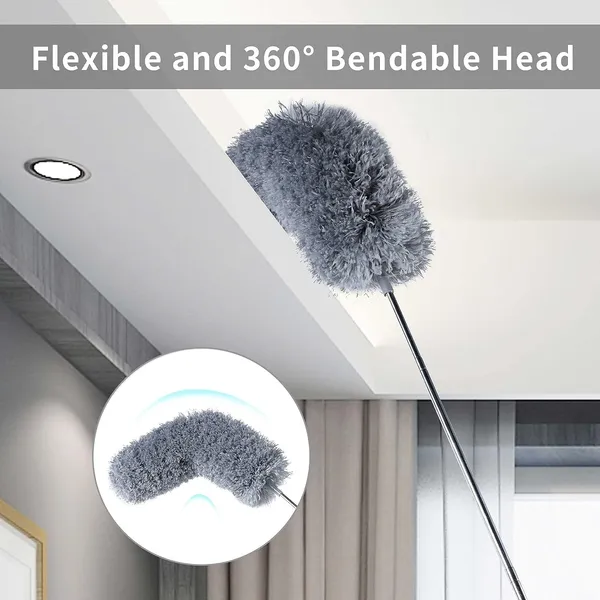 Microfiber_Feather_Dusters_For_Cleaning_Ceiling_Duster_1Pcs_100_Inch_Extension_Pole__2Pcs_Replaceable_Bendable_Head_Fan_Mop_For_Cleaning_High_Cobweb_Window_Blinds_Furniture