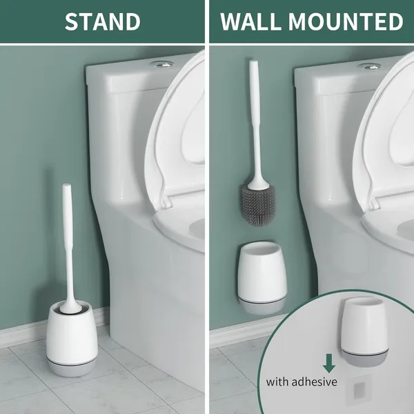 Pack_Of_2Silicone_Toilet_Brush_With_HolderWall_MountedFree_Stand_Long_Handle_Bathroom_Sleek_Toilet_Bowl_Cleaner_Brush_With_StandPot_Commode_Bathroom_Floor_Cleaning_Scrubber_Brush