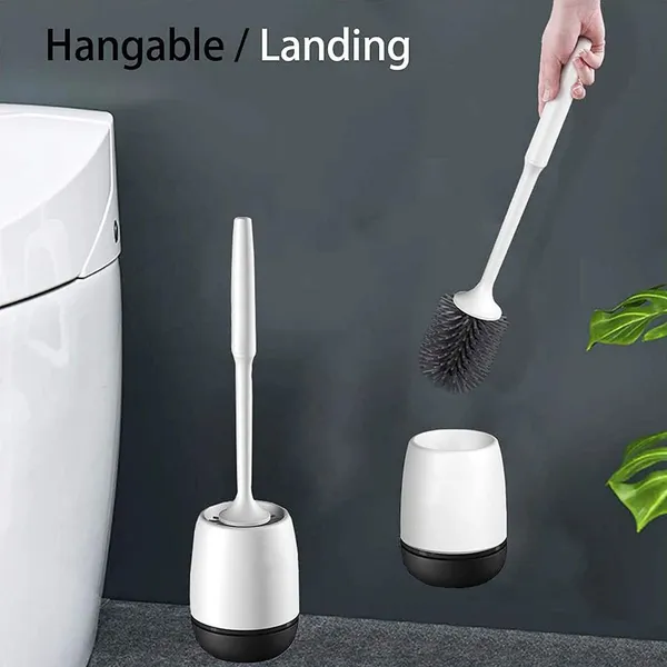 Pack_Of_2Silicone_Toilet_Brush_With_HolderWall_MountedFree_Stand_Long_Handle_Bathroom_Sleek_Toilet_Bowl_Cleaner_Brush_With_StandPot_Commode_Bathroom_Floor_Cleaning_Scrubber_Brush
