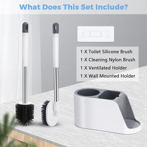 Silicone_Toilet_Brush_With_Holder_Set_Self_Adhesive_Wall_Mounted_And_Free_Stand_Sleek_Toilet_Cleaner_Brush_With_Ventilated_Drying_Stand_Bathroom_Cleaning_Floor_Scrubber_Brushes