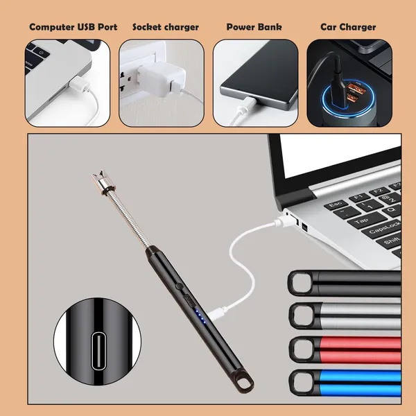 Upgraded_Rechargeable_Electric_Gas_Lighter_For_Kitchen_Cooking_Gas_Stove_Candles_Bbq_Pooja_360°_Flexible_Neck_Arc_Lighter_Plasma_Flameless_Windproof_Usb_Lighter__400_Uses_In_Single_Charge