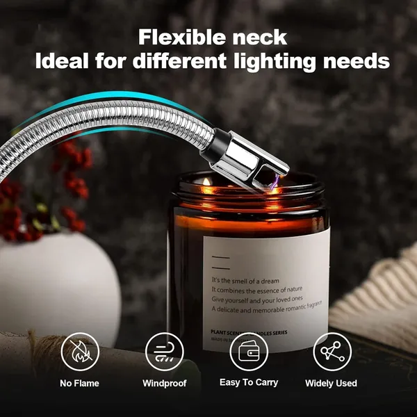 Upgraded_Rechargeable_Electric_Gas_Lighter_For_Kitchen_Cooking_Gas_Stove_Candles_Bbq_Pooja_360°_Flexible_Neck_Arc_Lighter_Plasma_Flameless_Windproof_Usb_Lighter__400_Uses_In_Single_Charge