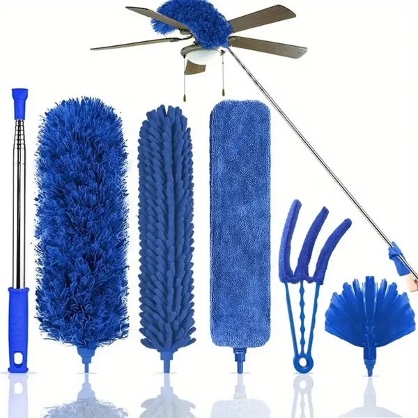 6Pcs_Multifunctional_Microfiber_High_Ceiling_Duster_With_Long_Extension_Pole_100_Inch_With_Bendable_Head_Brush_For_Cleaning_Cobweb_Window_Blinds_Furniture_Under_Bed_Sofa_Brush__Blue_Combination_Set